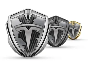 Tesla Emblème Bombé Métal Edition Limitée Premium